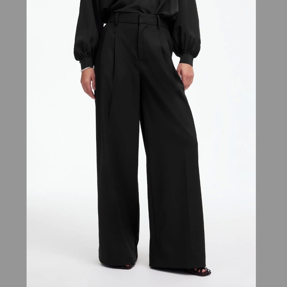 Madewell The Harlow Superwide-Leg Trouser in Brushed Twill - Size 4 - NWT!